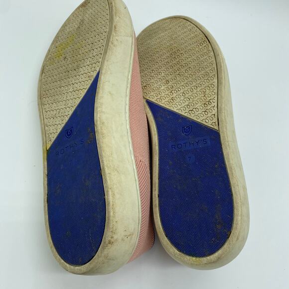 Rothy's Light Pink Original Slip-On Sneaker Comfort Shoes Preppy Women's size 7 - Picture 7 of 8